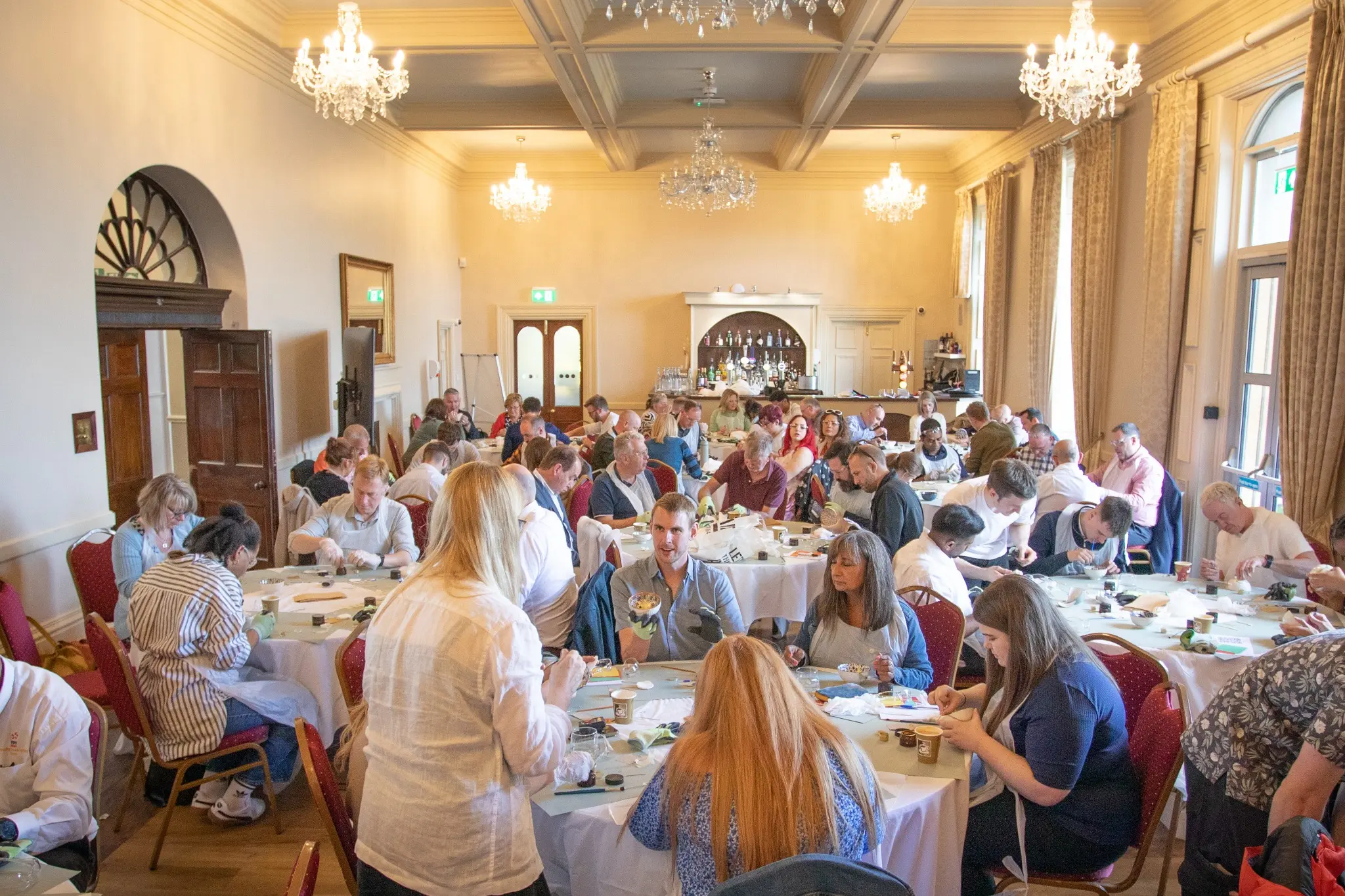 A large EDF team taking part in an Artivian Kintsugi workshop in Bristol
